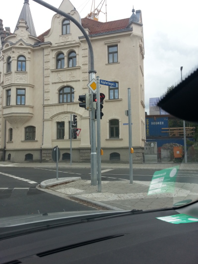 Ampel schlecht sichtbar